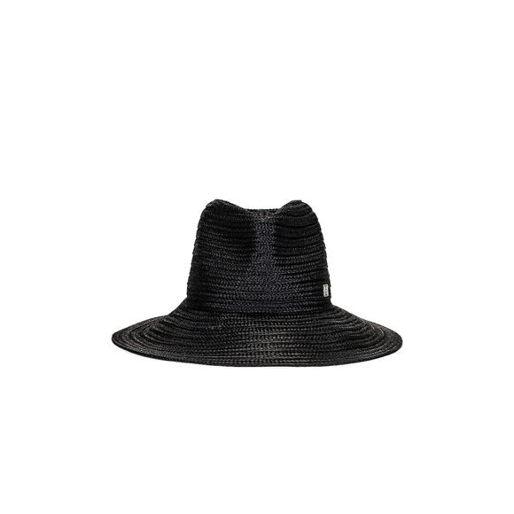 Toteme 'Raffia' Black Panama Hat Size XS